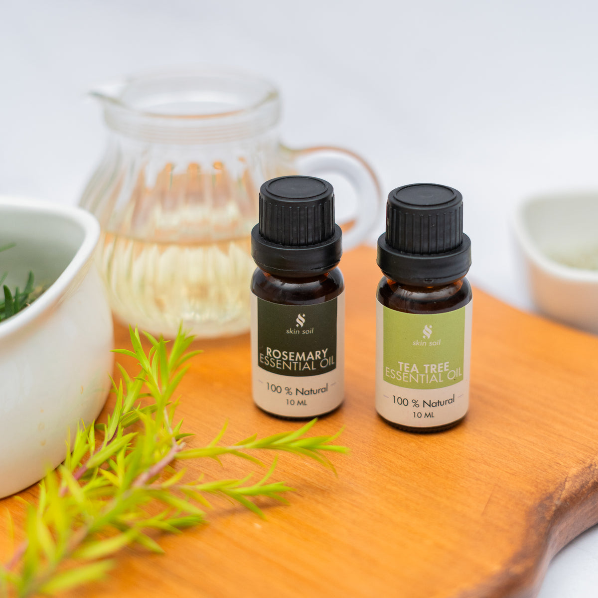 Power of Rosemary and Tea Tree Essential Oils for Luxurious Hair Care